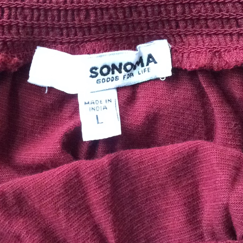 SONOMA SIZE L PRINTED OFF SHOULDER TOP - Picture 7 of 8